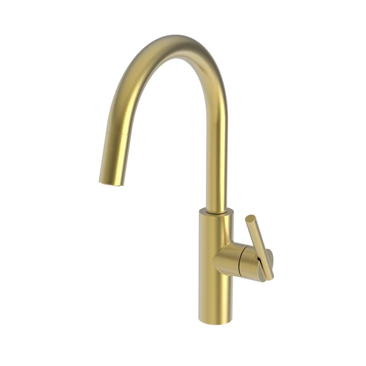 Kitchen Faucet East Linear 1 Lever ADA English Bronze Pull Down Spout Height 9-3/5 Inch 1.8 Gallons per Minute - Frankwebs
