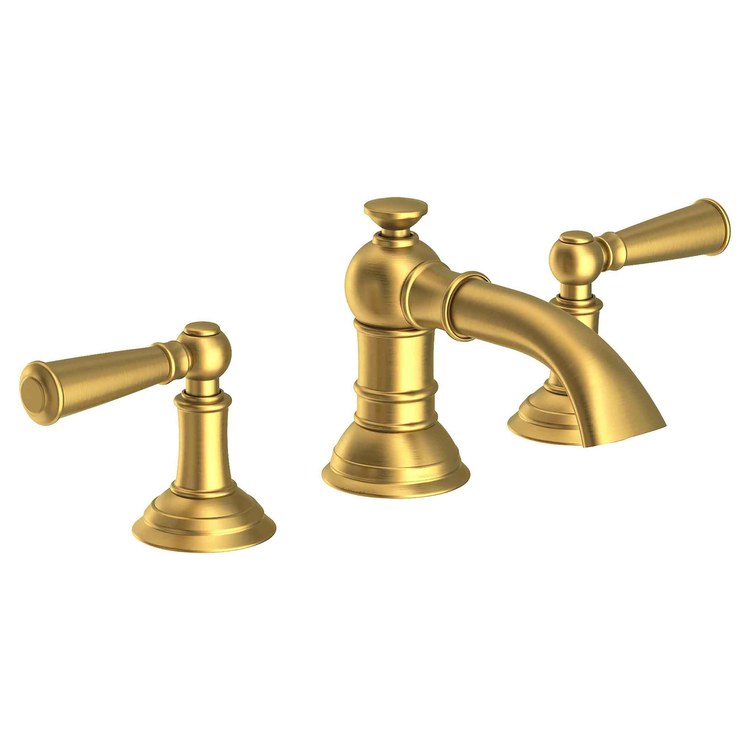 Lavatory Faucet Aylesbury Widespread 8 to 20 Inch Spread 2 Lever ADA White 1.2 Gallons per Minute Brass Spout Height 1-13/16 Inch - Frankwebs