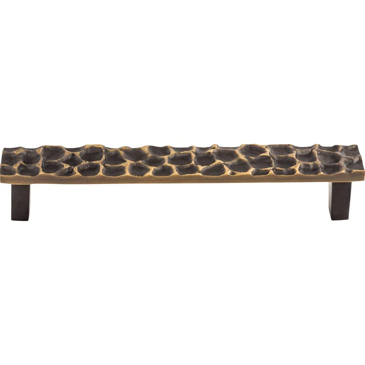 Pull Cobblestone for Decorative Hardware Polished Nickel Brass 6-1/3 Inch - Frankwebs