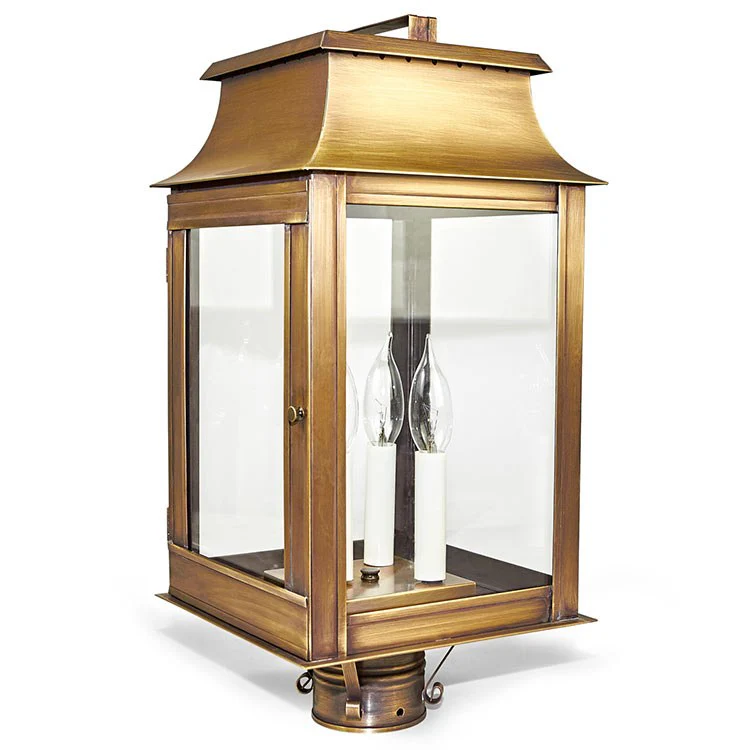 Concord Three-Light Outdoor Pagoda Post Lantern - Frankwebs