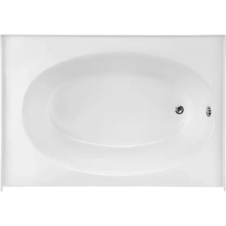 Soaking Tub Studio Collection Kona 60 x 42 x 15 Inch Drop-In Tub Only Right Hand Almond Gelcoat - Frankwebs