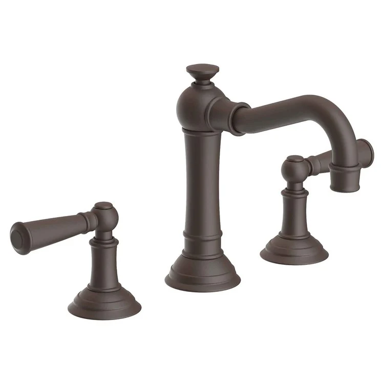 Lavatory Faucet Jacobean Widespread 8 to 20 Inch Spread 2 Lever ADA Flat Black 1.2 Gallons per Minute Brass Spout Height 4-3/16 Inch - Frankwebs