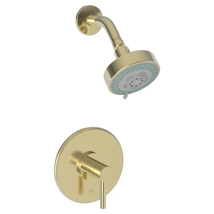 Shower Trim East Linear Pressure Balanced 1 Lever Satin Brass PVD ADA 1.8 Gallons per Minute 1 Function - Frankwebs