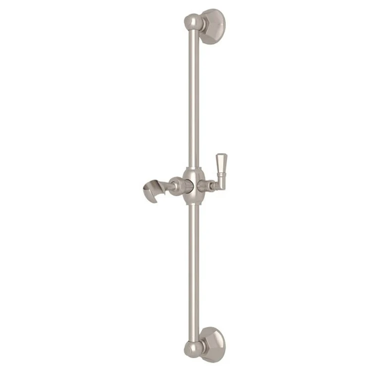 Slide Bar Palladian with Palladian Escutcheon 24 Inch Polished Chrome Brass Wall Mount - Frankwebs
