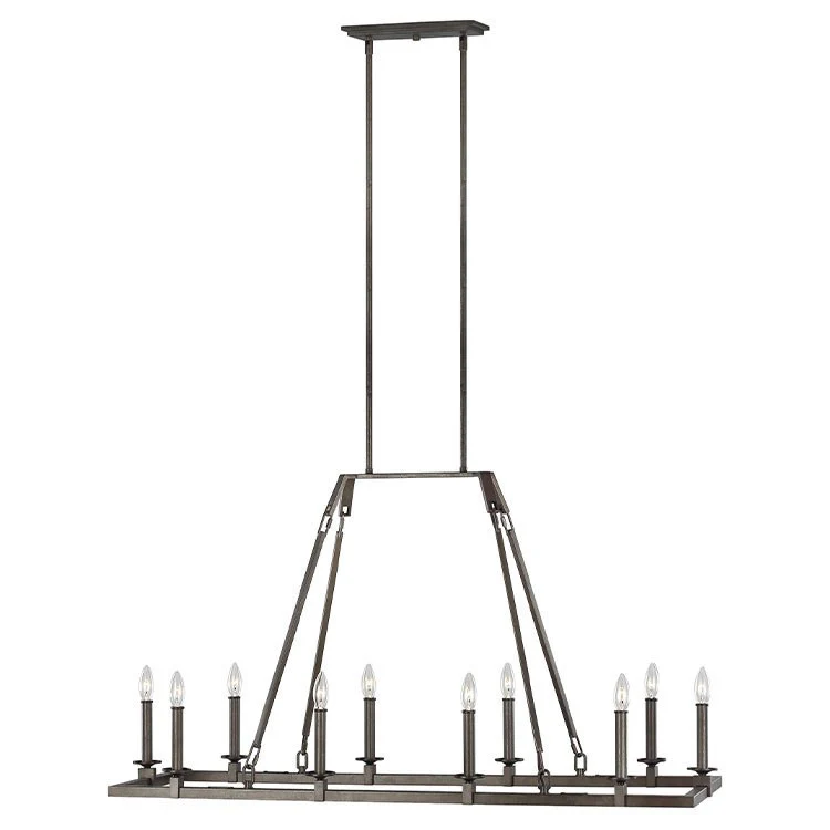 Landen Ten-Light Linear Chandelier - Frankwebs