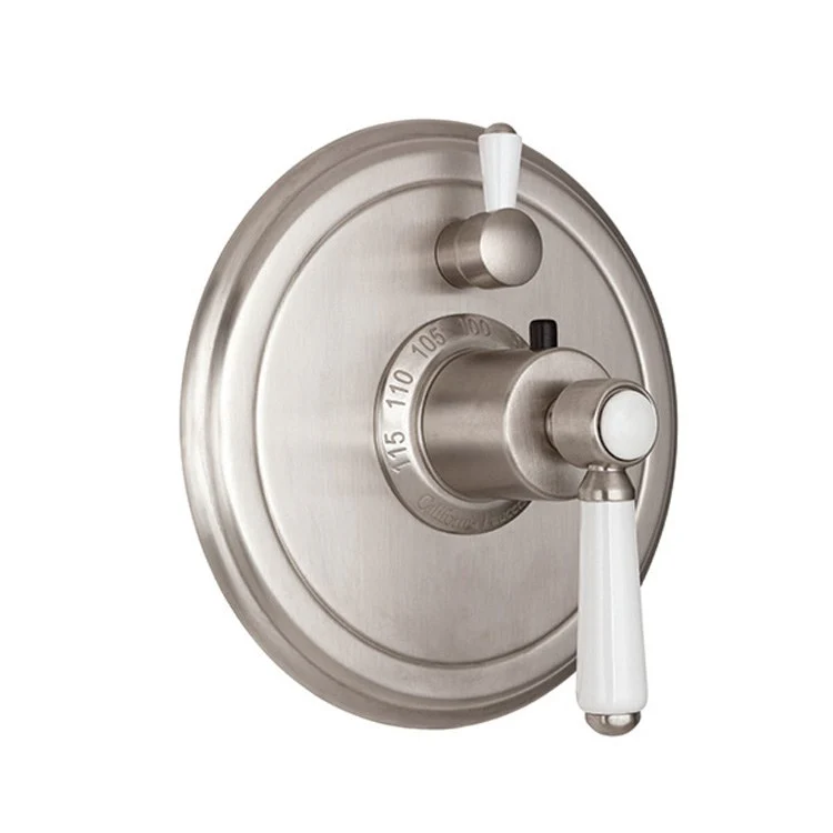 Thermostatic Trim Cardiff Round with Single Volume Control 2 Lever Bella Terra Bronze ADA for Requires Rough Valve TH51-R Or TH51D2-R Handles and Escutcheon Brass - Frankwebs