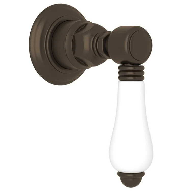 Volume Control Trim Country 4 Port Dedicated Diverter 1 Porcelain Lever Tuscan Brass - Frankwebs
