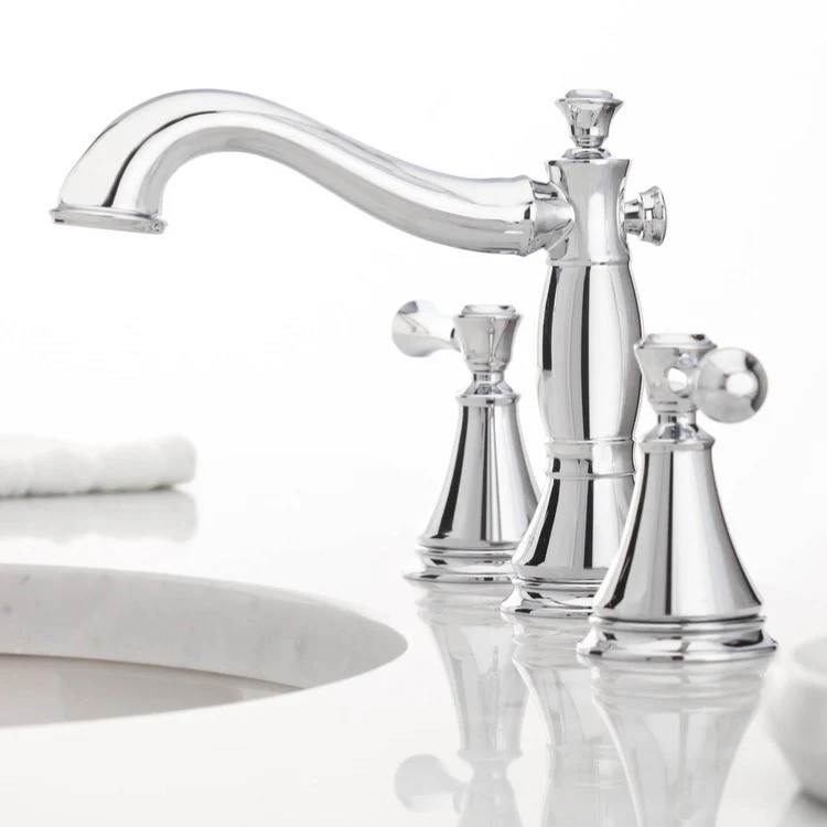Cassidy Two Handle Widespread Bathroom Faucet with Drain - Frankwebs