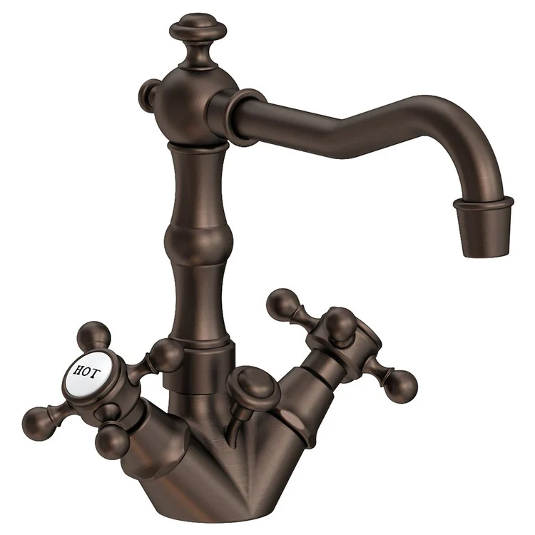 Lavatory Faucet Chesterfield 2 Cross ADA Antique Brass 1.2 Gallons per Minute Brass Spout Height 5-1/4 Inch - Frankwebs