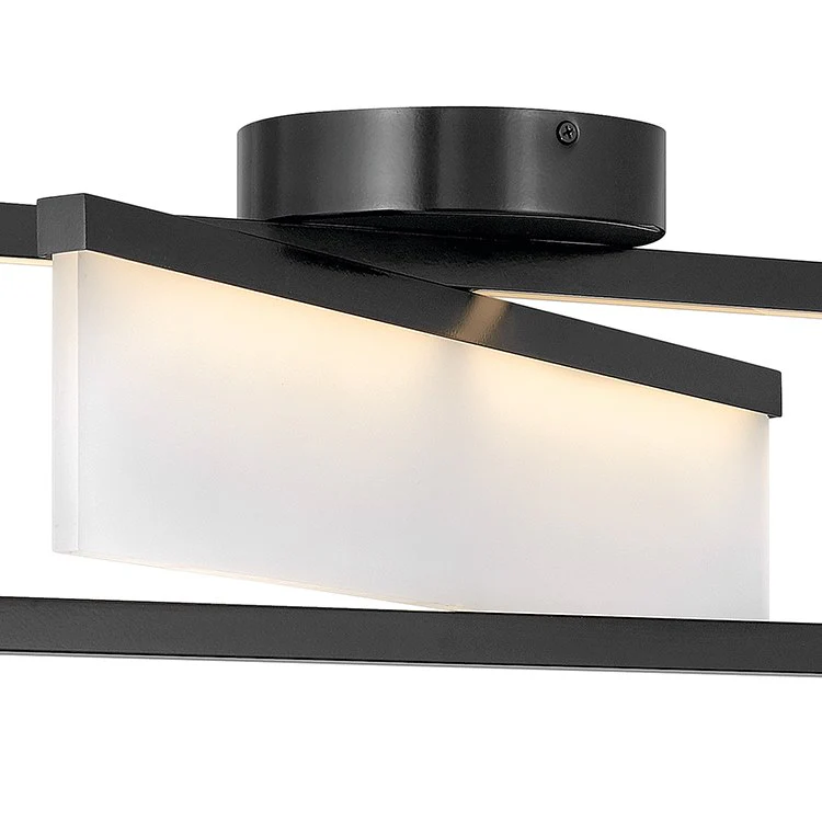Folio Single-Light LED Flush Mount Ceiling Fixture - Frankwebs