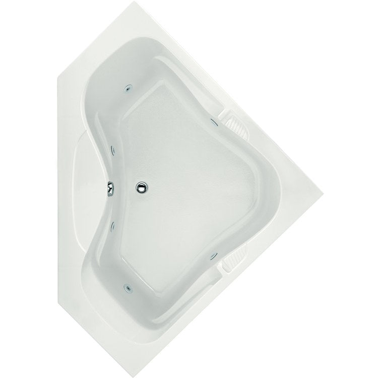 Whirlpool Tub Designer Collection Lara 60 x 60 x 19 Inch Biscuit Corner - Frankwebs