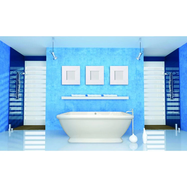 Soaking Tub Designer Collection Rockwell 66 x 36 Inch Freestanding Tub Only Center White Acrylic - Frankwebs