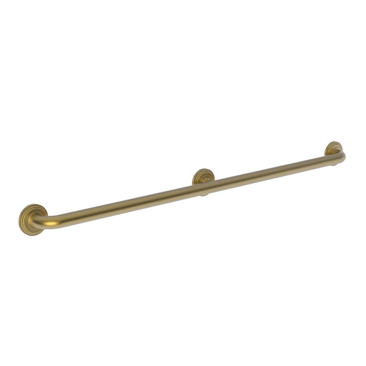 Grab Bar Miro 42 Inch 3 Post Round Plate Polished Chrome ADA Wall Mount Brass - Frankwebs