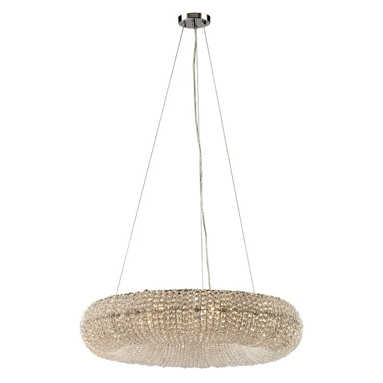 Crystal Ring Ten-Light Chandelier - Frankwebs