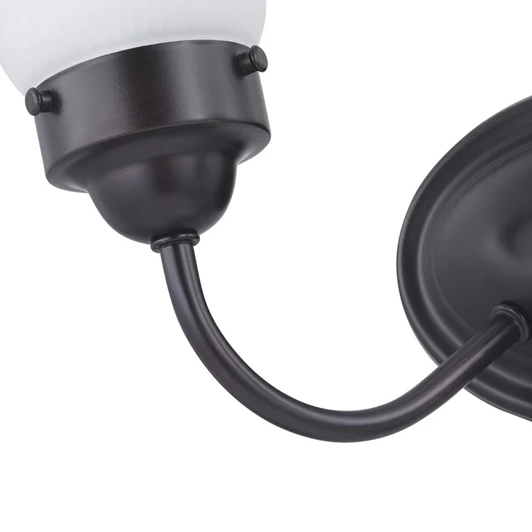 Fluted Glass Two-Light Bathroom Vanity Fixture - Frankwebs