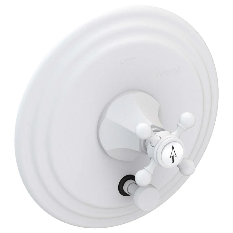 Metropole Pressure Balance Tub/Shower Valve Trim Only with Cross Handle - Antique Brass - Frankwebs