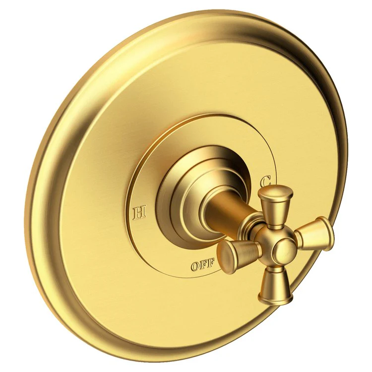 Pressure Balance Valve Trim Aylesbury Round 1 Cross Antique Copper ADA Depth 4 Inch - Frankwebs