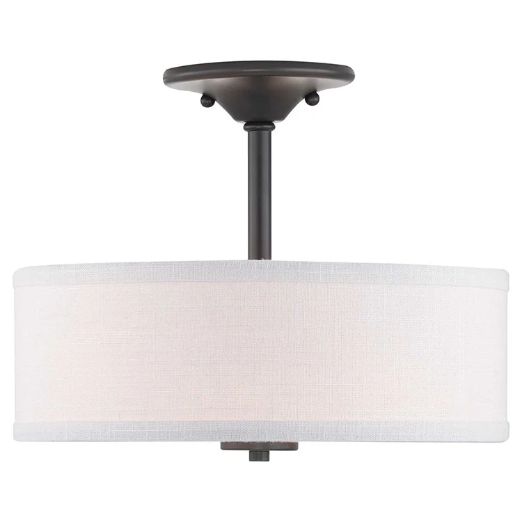 Inspire Two-Light Semi-Flush Mount Ceiling Fixture - Frankwebs