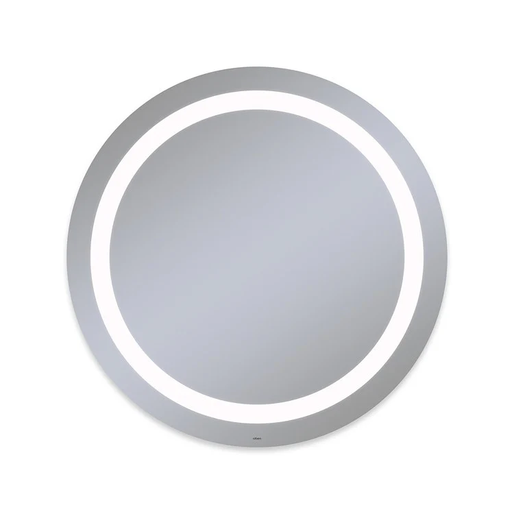 Bathroom Mirror Vitality Inset Light Pattern Circle 40DIA Inch Wall Mount Defogger Included and Color Temperature 4000 Kelvin Cool White Light - Frankwebs