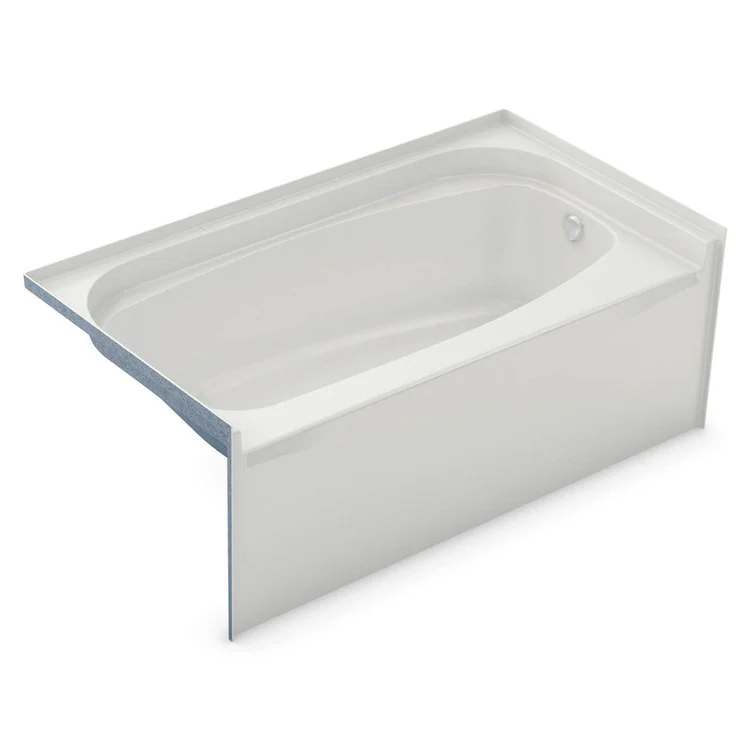 Whirlpool Tub 59-3/4 x 32 x 19-1/8 Inch Alcove Right Drain White Rectangle - Frankwebs