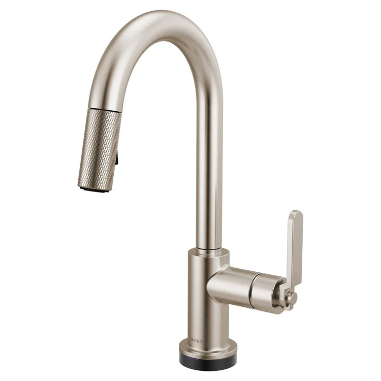 Prep Faucet Litze Smarttouch 1 Industrial Handle ADA Brilliance Luxe Gold Pull Down Dual Function Arc 360 DEG Swivel 1.8 Gallons per Minute - Frankwebs