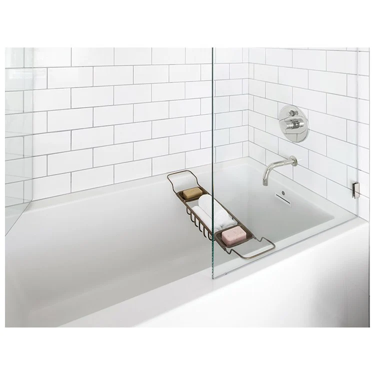 Soaking Tub Cameron 1 60 x 32 Inch Integral Skirted Left Hand White Acrylic CXL 85 Gallons 20-5/8 Inch - Frankwebs