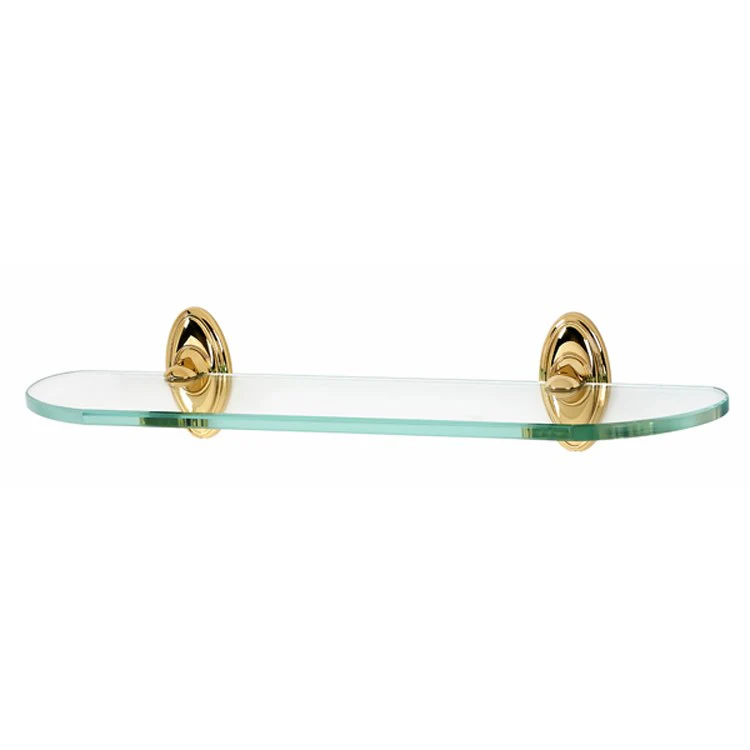 Shelf Classic Traditional Bath with Brackets Antique English 24 Inch Brass/Glass - Frankwebs