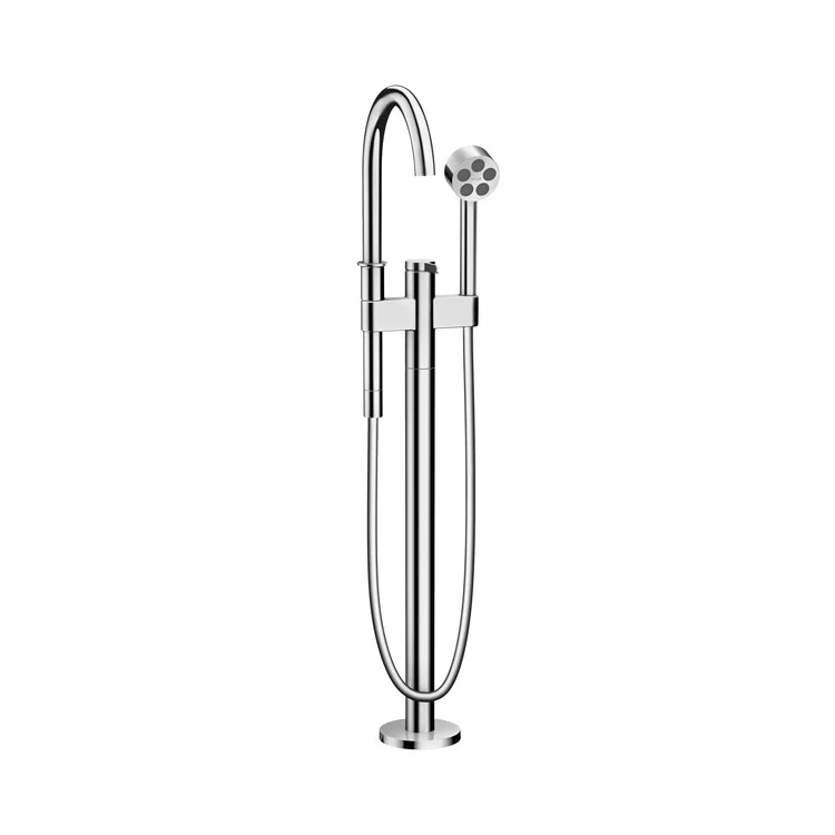 Tub Filler Trim One Freestanding with Handshower 1 Lever Matte Black WaterSense 5.5 Gallons per Minute - Frankwebs
