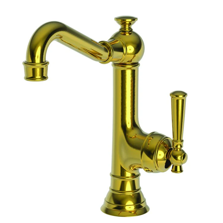 Bar Faucet Jacobean 1 Lever ADA Antique Copper Rotating Brass Spout Height 7-3/4 Inch 1.8 Gallons per Minute - Frankwebs