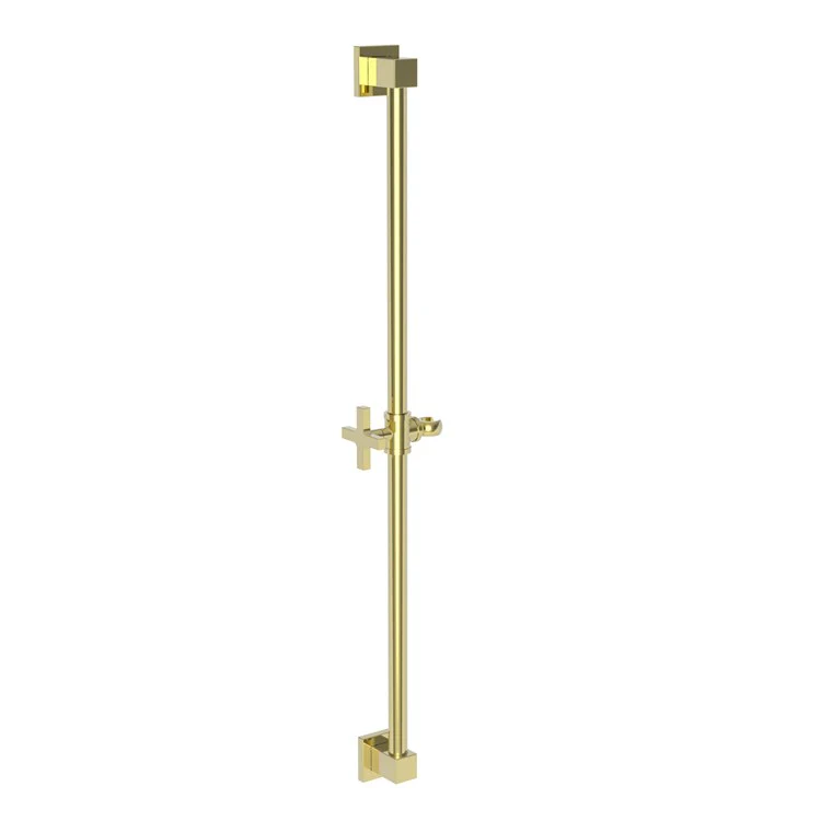 Slide Bar Square Plate 36 Inch French Gold PVD Brass Wall Mount - Frankwebs