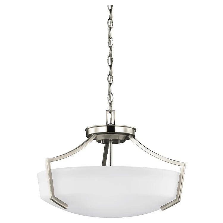Hanford Three-Light LED Convertible Semi-Flush Mount Ceiling Fixture/Pendant - Frankwebs