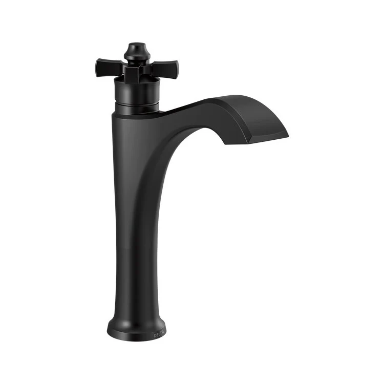 Lavatory Faucet Dorval Mid Height Vessel 1 Cross ADA WaterSense Brilliance Stainless 1.2 Gallons per Minute High Arc - Frankwebs
