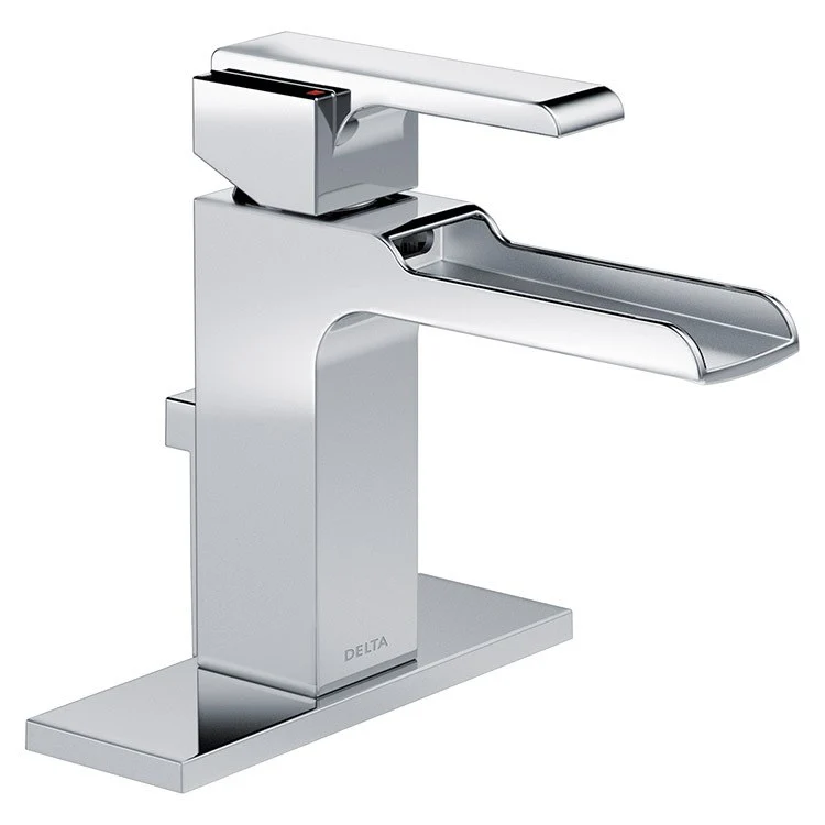 Ara Single Handle Channel Bathroom Faucet with Channel Spout/Drain - Frankwebs