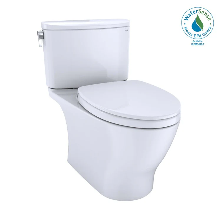 Toilet Nexus 2 Pieces Close Coupled Universal Height Bone Elongated ADA 28-11/16 Inch 1.28 Gallons per Flush Left Hand Chrome Soft Close - Frankwebs