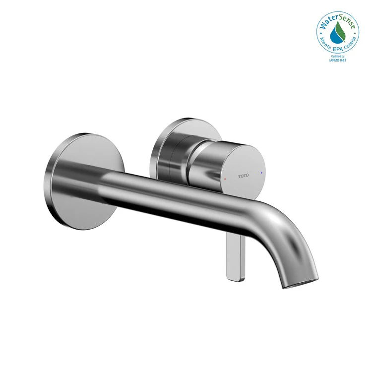 Lavatory Faucet GF Wall Mount Long 1 Lever ADA CALGreen/WaterSense Brushed Nickel 1.2 Gallons per Minute - Frankwebs