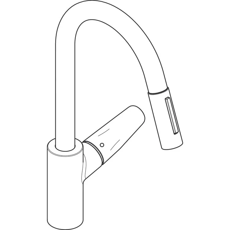 Kitchen Faucet Focus 1 Lever ADA Brushed Gold Optic Brass Pull Down 2 Function High Arc 150 Degree Swivel 1.75 Gallons per Minute - Frankwebs