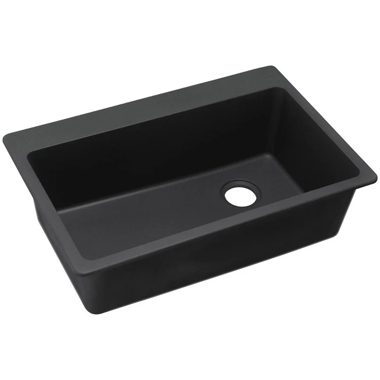 Kitchen Sink Quartz Classic 33 x 22 Inch Single Bowl Putty Drop-In Quartz 9-1/2 Inch - Frankwebs