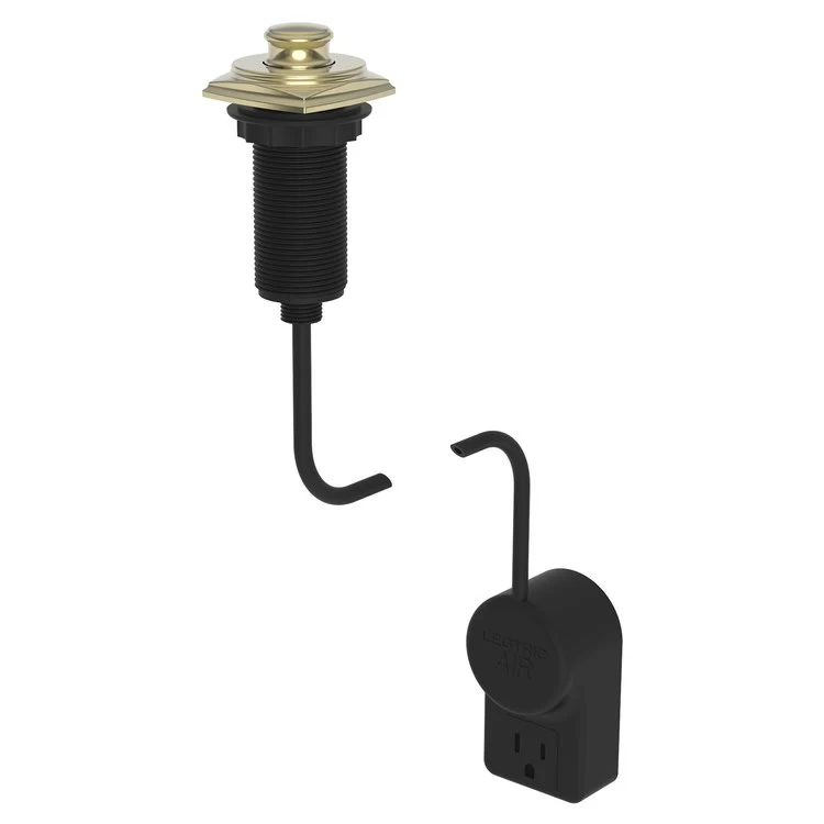 Air Activation Switch Zemora Disposer with Power Adapter French Gold PVD Brass - Frankwebs