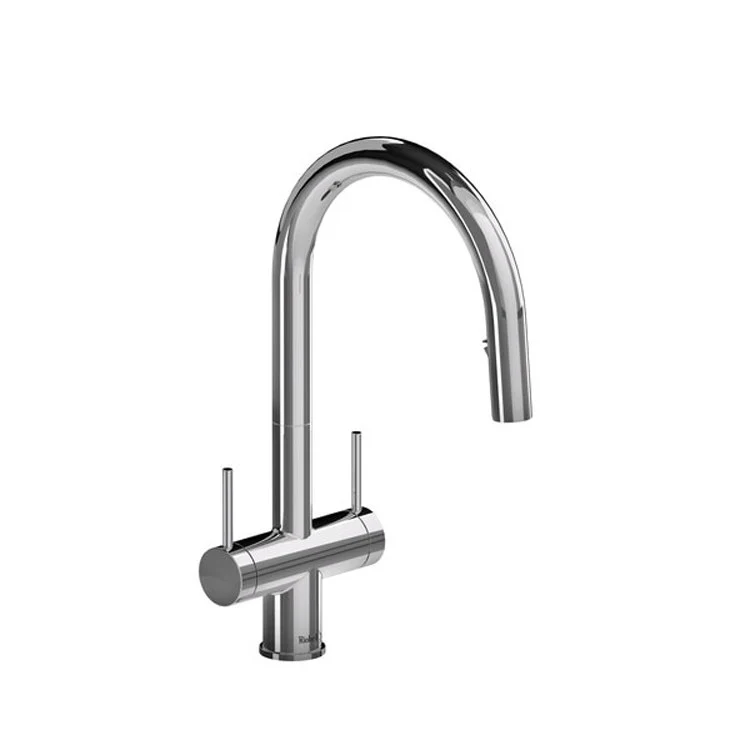 Kitchen Faucet Azure with Spray 2 Lever Stainless Steel 1.5 Gallons per Minute - Frankwebs