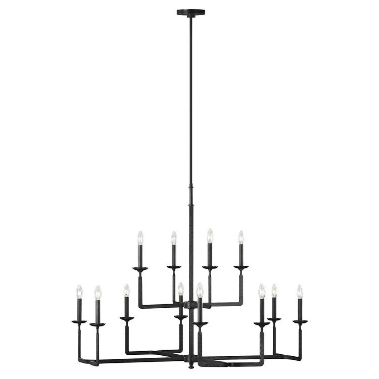 Ansley Twelve-Light Two-Tier Chandelier - Frankwebs
