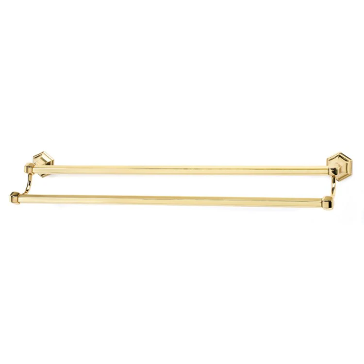 Towel Bar Nicole Bath 30 Inch Double Polished Brass 6 Inch - Frankwebs