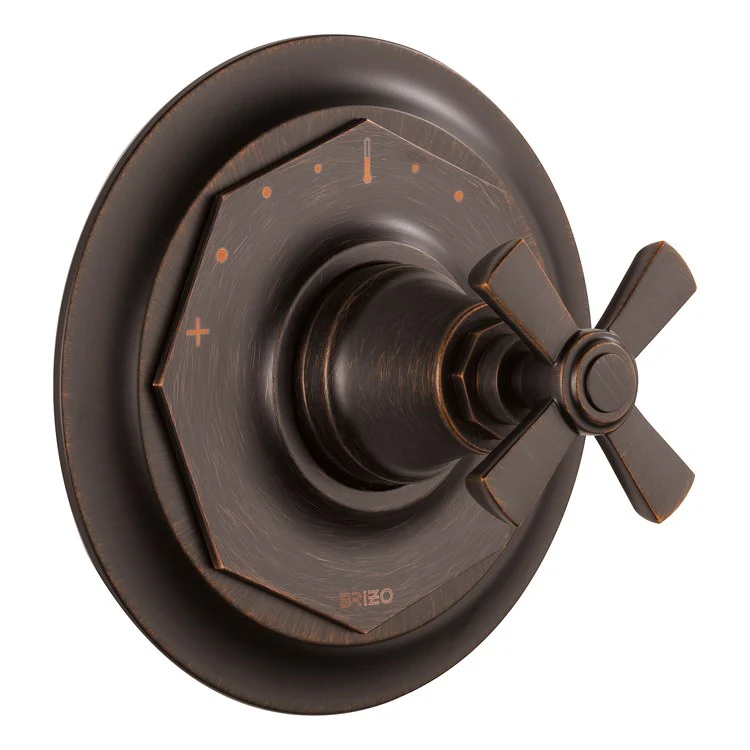 Rook Sensori Thermostatic Valve Trim with Cross Handle - Frankwebs