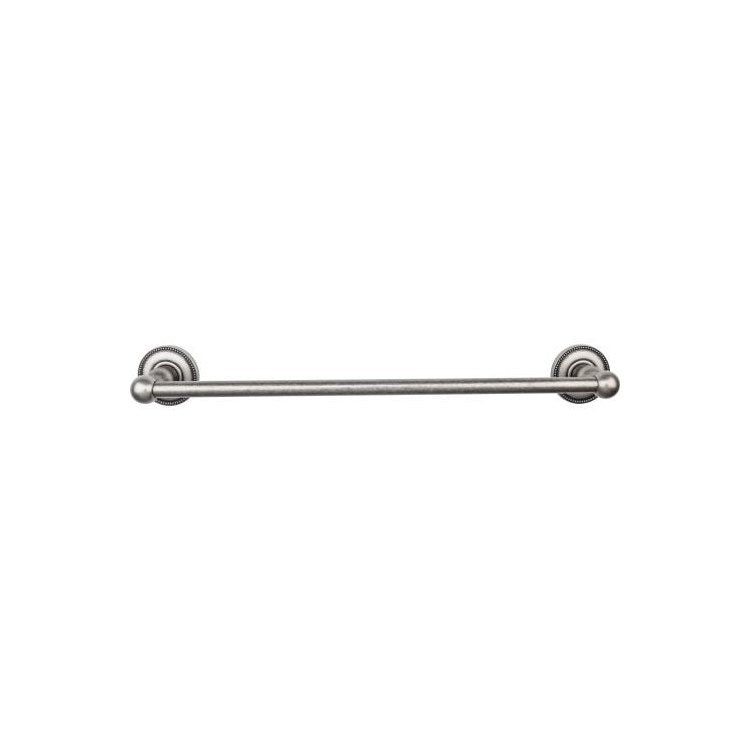 Towel Bar Edwardian Bath 18 Inch Single Beaded Backplate Oil Rubbed Bronze Zinc Alloy 3-3/8 Inch for Bath Hardware - Frankwebs