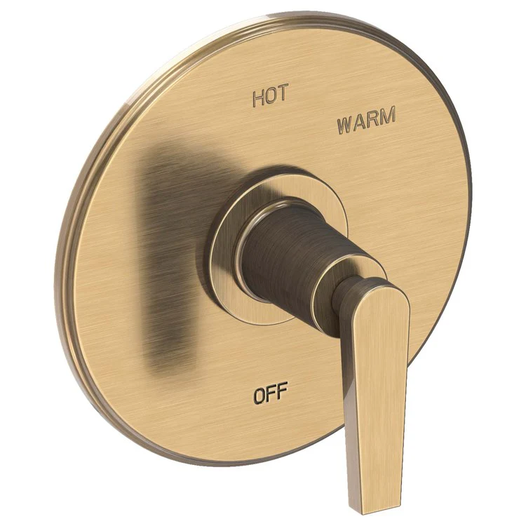 Pressure Balance Valve Trim Dorrance Round 1 Lever Midnight Chrome ADA Depth 3-1/6 Inch - Frankwebs