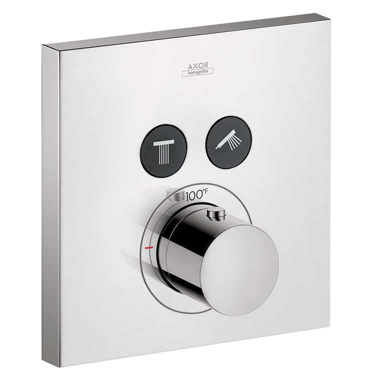 AXOR Shower Select Square Thermostatic Two-Function Trim - Frankwebs