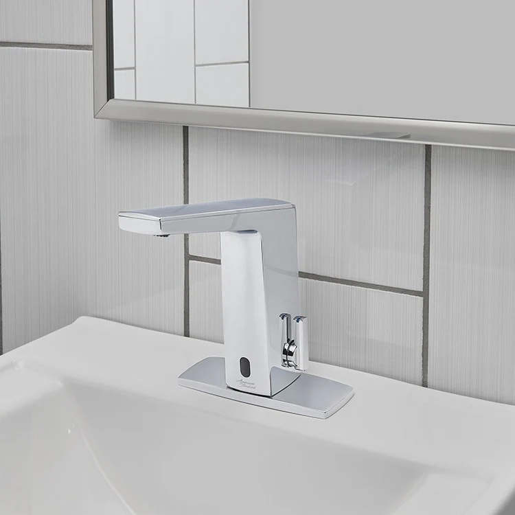 Paradigm Selectronic 0.35 GPM DC-Powered Bathroom Faucet Base Unit with Above-Deck Mixing/Shut-Off - Frankwebs