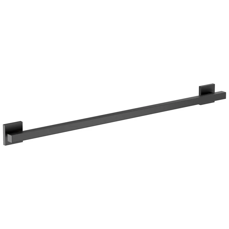 Grab Bar 36 Inch European Square Matte Black ADA Concealed Mount Metal - Frankwebs