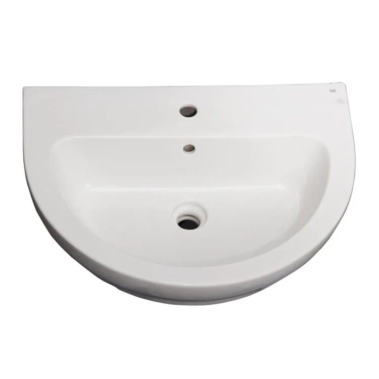 Pedestal Top Harmony 650 25-5/8 Inch White Vitreous China - Frankwebs