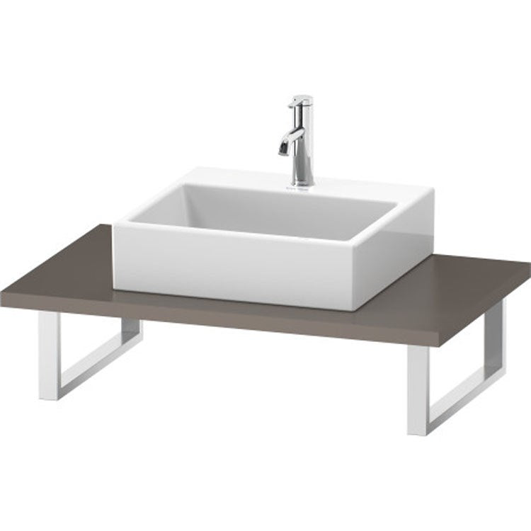 Lavatory Console L-Cube Brushed Oak Single Basin 31-1/2 x 21-5/8 Inch 1-1/8 Inch - Frankwebs