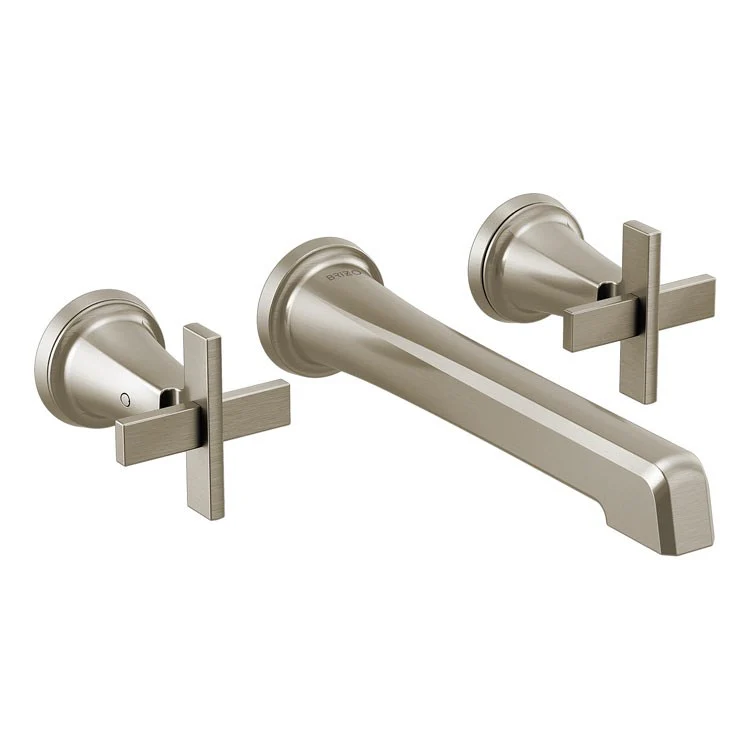 Lavatory Faucet Levoir Wall Mount 2 Lever ADA Brilliance Luxe Gold 1.2 Gallons per Minute - Frankwebs